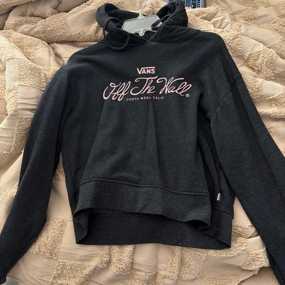 Vans Black and Pink Women's Hoodie